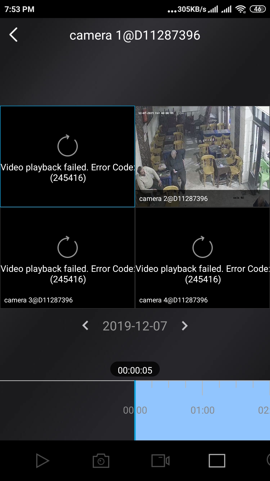 Hikvision video sales playing failed