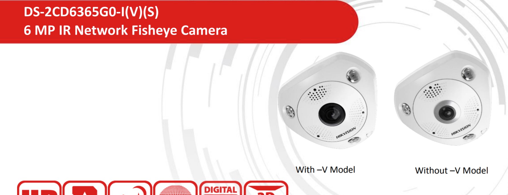 Hikvision fisheye hot sale 6mp